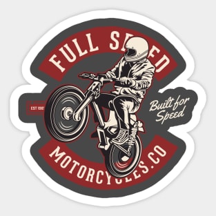 Full Speed Motorcycles Co. Sticker